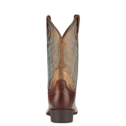 Ariat Round Up Wide Square Toe Western Boot -Equestrian Clothing Store 10016317 heel 70263 42943.1663186567