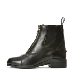 Kids Ariat Devon IV Zip Paddock Boots -Equestrian Clothing Store 10027242 ariat kids devon IV zip black side 41540.1670693013