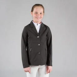 Horze Adele Junior Show Coat 8 Horze Adele Junior Show Coat -Equestrian Clothing Store 33317 horze adele jr show coat black 12699 81074.1583871967