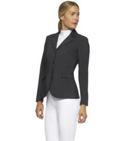 Cavalleria Toscana Zip Riding Jacket In Dark Grey -Equestrian Clothing Store GP zip riding jacket dark grey side GGD035 JE133 F898 CT 16306.1660057840