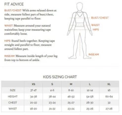 Kerrits Kids Crossover II Breeches Knee Patch -Equestrian Clothing Store Kids size chart 00591.1664578229