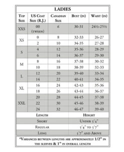 RJ Classics Sydney II Show Coat -Equestrian Clothing Store Ladies Size Charts tops jackets rj classics 08992.1659024781