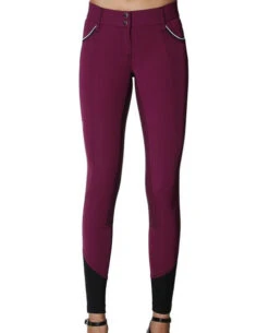 GhoDho Adena Breeches Grip Full Seat -Equestrian Clothing Store adena fs grip breech plum front ghodho 12661.1656450101