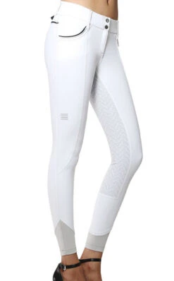 GhoDho Adena Breeches Grip Full Seat -Equestrian Clothing Store adena fs grip breech white side ghodho 93193.1656450122