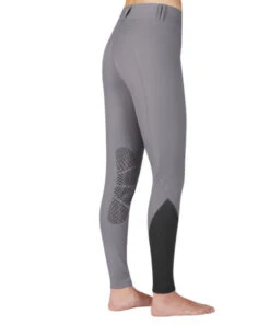 Kerrits Affinity Ice Fil Knee Patch Breeches -Equestrian Clothing Store affinity breech platinum back kerrits 34937.1555355342
