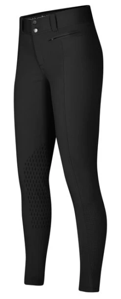 Kerrits Affinity Ice Fil Knee Patch Breeches -Equestrian Clothing Store affinity ice fil KP breech black side 50408 kerrits 49037.1583874027