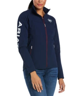 Ariat Agile Softshell Jacket -Equestrian Clothing Store agile softshell jacket team front 10030423 ariat 52804.1650482044