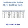 Ovation Child's AirFlex Show Coat -Equestrian Clothing Store airflex coat child size guide ovation 24464.1624992858