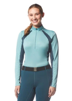 Kerrits Always Cool Ice Fil Shirt Solid Long Sleeve -Equestrian Clothing Store always ice fil solid ls topaz rider 40483 kerrits 88943.1675895899