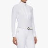 Cavalleria Toscana American Show Shirt -Equestrian Clothing Store american show shirt LS white side CAD097 JE002 0001 CT 2 39848.1656453678
