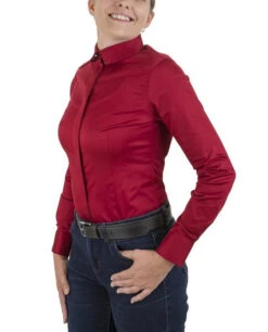 TuffRider Americana Western Show Shirt -Equestrian Clothing Store americana shirt red front tuffrider 08564.1631321942