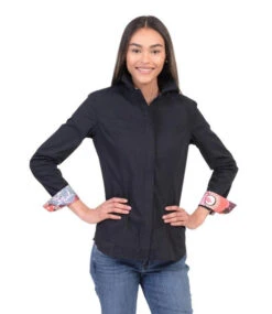 Chestnut Bay Annie-O Western Show Shirt -Equestrian Clothing Store annie o western show black front CB1000 042 chestnut bay 20732.1652469533