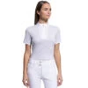 Samshield Apollina Short Sleeve Show Shirt -Equestrian Clothing Store apollina show shirt ss grey lurex front APOLLINA samshield 90521.1638916918