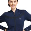 Ariat Ascent Full Zip Sweatshirt -Equestrian Clothing Store ascent zip sweatshirt navy front detail 10039436 ariat 30714.1645568965