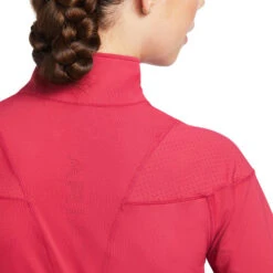 Ariat Auburn Quarter Zip Baselayer -Equestrian Clothing Store auburn 1 4 zip baselayer red bud back yoke 10039495 ariat 12573.1662078821