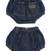Baby Wrangler Denim Diaper Cover -Equestrian Clothing Store baby denim diaper cover front back 11MWIPW wrangler 82344.1670691027