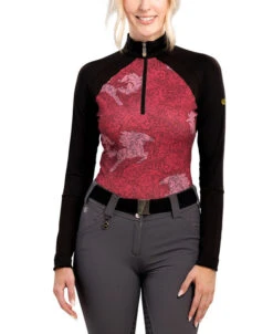 Kastel Denmark Shirt Performance Raglan Sleeve -Equestrian Clothing Store baroque beauty raglan ls rose front LSPTH kastel 57139.1663345710