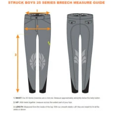 Boys Struck 25 Series Breeches -Equestrian Clothing Store boys 25 series breech measure guide struck 47281.1653763994