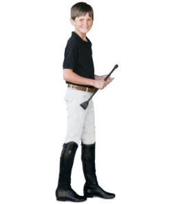 Boys Ovation Euroweave Breeches -Equestrian Clothing Store boys euroweave breech kp white full 464974 ovation 72666.1679695695