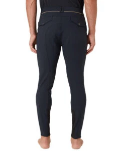 Men's B Vertigo Damien Breeches Knee Patch -Equestrian Clothing Store bv mens damien kp anth.gry back 36725 horze 17344.1678926348
