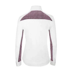 RJ Classics Carly 37.5 Show Shirt -Equestrian Clothing Store carly 37.5 show shirt wine houndstooth back CA500D rj classics 43435.1661362220