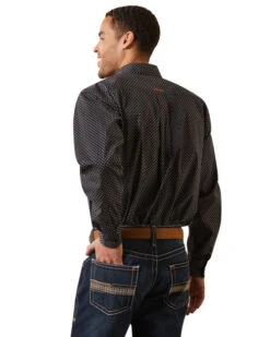 Men's Ariat Dover Classic Fit Shirt -Equestrian Clothing Store casual series dover ls black back 10043923 ariat 45823.1676066240