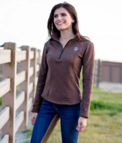 Goode Rider Chill Out Fleece Top -Equestrian Clothing Store chill out fleece top chocolate lifestyle 18160 4072 goode rider 05557.1666131400