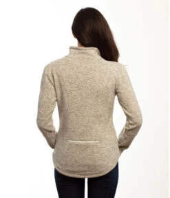 Goode Rider Chill Out Fleece Top -Equestrian Clothing Store chill out fleece top heather oatmeal back 18160 4072 goode rider 55712.1666131405