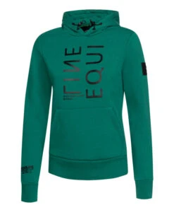 Equiline ClemaC Pullover Hoodie 11 Equiline ClemaC Pullover Hoodie -Equestrian Clothing Store clemac pullover hoodie pepr.grn front R09780 611 equiline 90299.1667871383