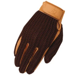 Heritage Crochet Riding Gloves 8 Heritage Crochet Riding Gloves -Equestrian Clothing Store crochet riding glove brown HG275 heritage gloves 28912.1643407638