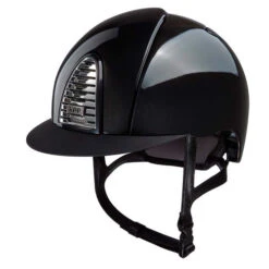 KEP Cromo 2.0 Shine Helmet -Equestrian Clothing Store cromo 2.0 shine helmet black front CRS2.BLK .M.BLK kep helmets 31794.1688077404
