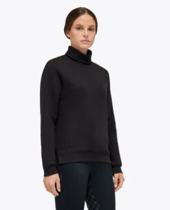 Cavalleria Toscana Embossed Turtleneck Pullover 16 Cavalleria Toscana Embossed Turtleneck Pullover -Equestrian Clothing Store ct emboss turtleneck pullover black side FED106 CO100 9999 cavalleria toscana 59919.1664055435