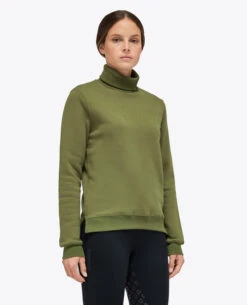 Cavalleria Toscana Embossed Turtleneck Pullover 19 Cavalleria Toscana Embossed Turtleneck Pullover -Equestrian Clothing Store ct emboss turtleneck pullover fl.green side FED106 CO100 5E00 cavalleria toscana 49658.1664055520