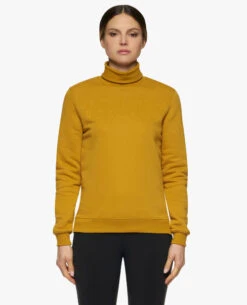 Cavalleria Toscana Embossed Turtleneck Pullover 18 Cavalleria Toscana Embossed Turtleneck Pullover -Equestrian Clothing Store ct emboss turtleneck pullover yl.ochre front FED106 CO100 2B00 cavalleria toscana 08732.1664063436