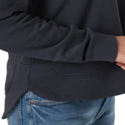 Wrangler Curved Hem Hoodie -Equestrian Clothing Store curved hem hoodie blue hem LWK116B wrangler 25096.1616545914