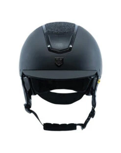 Tipperary Devon UltraMatte Helmet With MIPS -Equestrian Clothing Store devon helmet sparkle mips black front tipperary 63282.1632683610