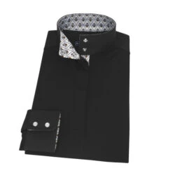 Essex Classics Black Dusk Performance Shirt -Equestrian Clothing Store dusk black LS queen bee EJL2BK essex 79251.1653504624