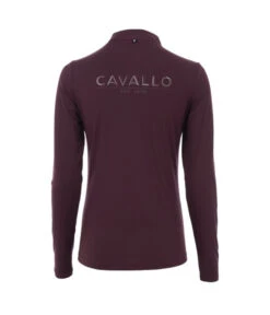 Cavallo Edera Tech Shirt -Equestrian Clothing Store edera tech shirt red wine back cavallo 77719.1668281315