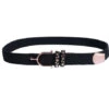 HKM Rose Gold Glamour Elastic Belt -Equestrian Clothing Store elastic belt rose gold black 138339100.0007 hkm 34557.1682793006