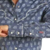 Rock & Roll Floral Print With Piping Shirt -Equestrian Clothing Store floral shirt piping ls blue detail RRWSOSR0PQ rock n roll denim 62262.1678747490