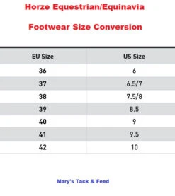 Horze Rubber Paddock Boots -Equestrian Clothing Store footwear size chart horze 55865.1642971315