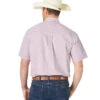 Wrangler George Strait Short Sleeve Shirt -Equestrian Clothing Store george strait ss shirt mini plaid fuchsia back MGSP855 wrangler 72200.1615762124