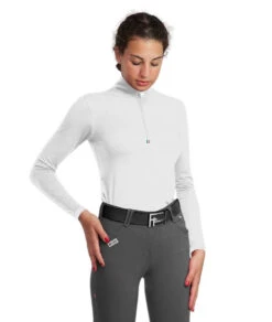 For Horses Gioconda Tech Shirt -Equestrian Clothing Store gioconda shirt white for horses 31181.1625254613