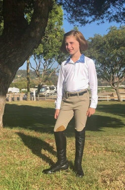 Girls Tailored Sportsman Trophy Hunter Breeches Side Zip -Equestrian Clothing Store girls side zip breech tan1 tailored sportsman 41990.1598477176
