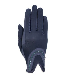 RSL By USG Good Luck Glitter Gloves 9 RSL By USG Good Luck Glitter Gloves -Equestrian Clothing Store good luck glitter glove navy ltblue RSL USG 47181.1685644242