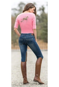 Goode Rider Equestrian Knee Patch Jean -Equestrian Clothing Store gr equestrian jean vintage lifestyle back 14900 8008 goode rider 91374.1650824445