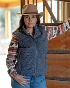 Outback Trading Grand Prix Vest -Equestrian Clothing Store grand prix vest charcoal lifestyle outback 80804.1632517957
