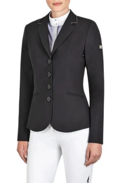 Equiline GrideG B-Move Show Coat -Equestrian Clothing Store grideg show coat black front M08719 006 equiline 01351.1649623605