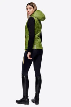 RG Hooded Puffer Vest -Equestrian Clothing Store hooded puffer vest green side VEW001 NL001 5G00 RG 46818.1669777504