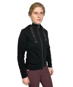 Equiline GlareG Rhinestone Hoodie -Equestrian Clothing Store hoodie black side mindy equiline 97678.1667609050